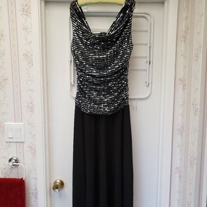 Women's black long dress